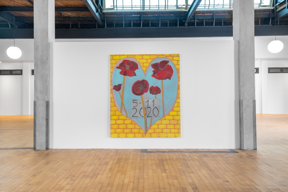 Installation view of Francesco Clemente, Twenty Years of Painting: 2001 – 2021 at the Old Santa Monica Post Office, November 5, 2021– January 16, 2022 Artworks © Francesco Clemente; Photo by Elon Schoenholz