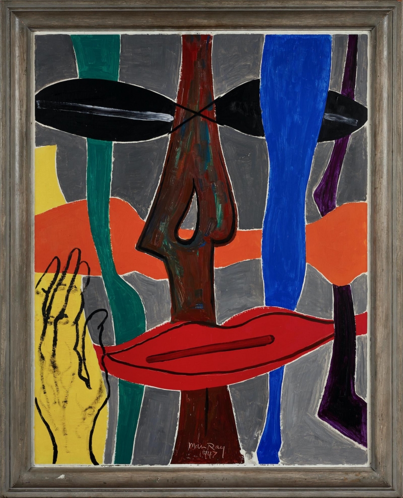 An abstract painting by Man Ray