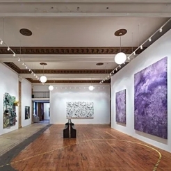 Installation image of First Show/Last Show curated by Vito Schnabel at 190 Bowery
