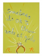 Rene Ricard Untitled (Sometimes it&rsquo;s ok...), 2012