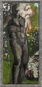 A painting by Markus Lüpertz depicting Orpheus und Eurydice