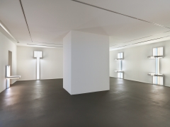 Installation view,&nbsp;Dan Flavin, to Lucie Rie and Hans Coper, master potters,&nbsp;Vito Schnabel Gallery, St. Moritz