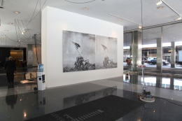 Installation view, The Bruce High Quality Foundation,&nbsp;Art History with Labor, The Lever House Art Collection, New York, 2012