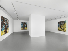 Installation view: Julian Schnabel, Trees of Home (for Peter Beard), 2020