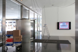 Installation view, The Bruce High Quality Foundation,&nbsp;Art History with Labor,&nbsp;The Lever House Art Collection, New York, 2012