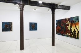 Installation view:&nbsp;Chaz Guest, Memories of Warriors, Vito Schnabel Gallery, New York; Artworks &copy; Chaz Guest; Photo by Argenis Apolinario; Courtesy of the artist and Vito Schnabel Gallery