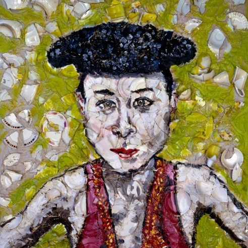 Tina in a Matador Hat, 1987 by Julian Schnabel