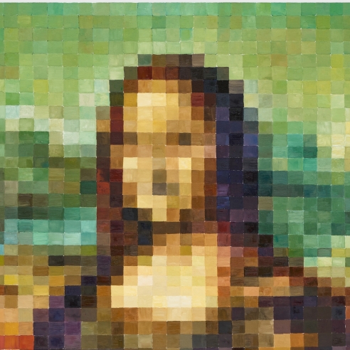 Pixelated Mona Lisa 