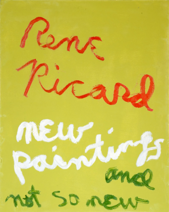 New paintings and not so new by Rene Ricard